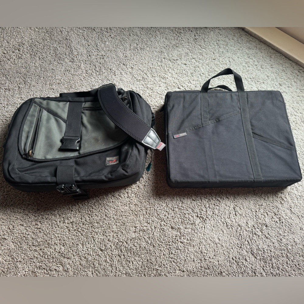 TOM BIHN Empire Builder - Messenger style Briefcase  w/ Brain Cell Laptop bag!